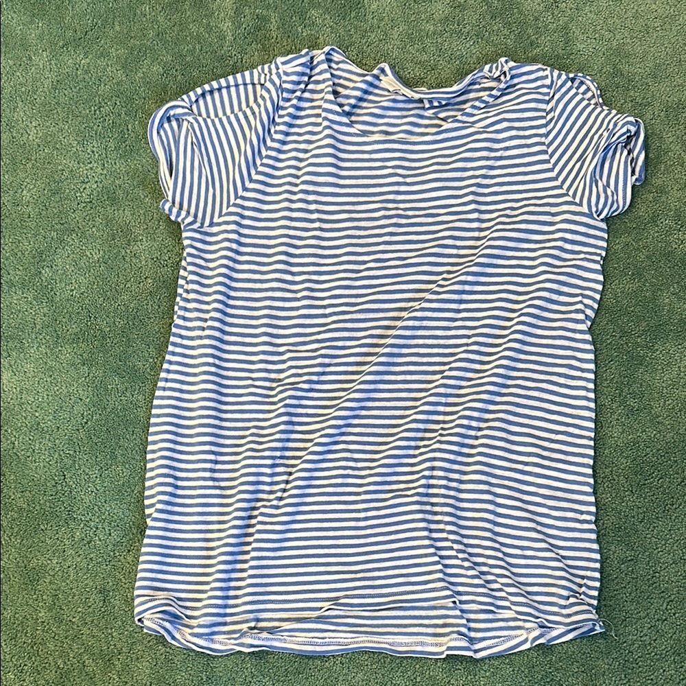 J. Jill Linen Striped Top
